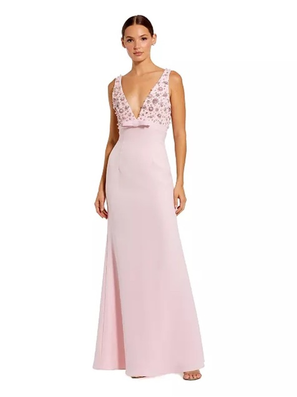 Mac Duggal Pink Embellished Gown